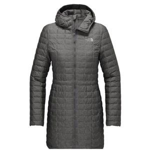 The North Face Embroidered Thermoball Eco Grey Long Jacket